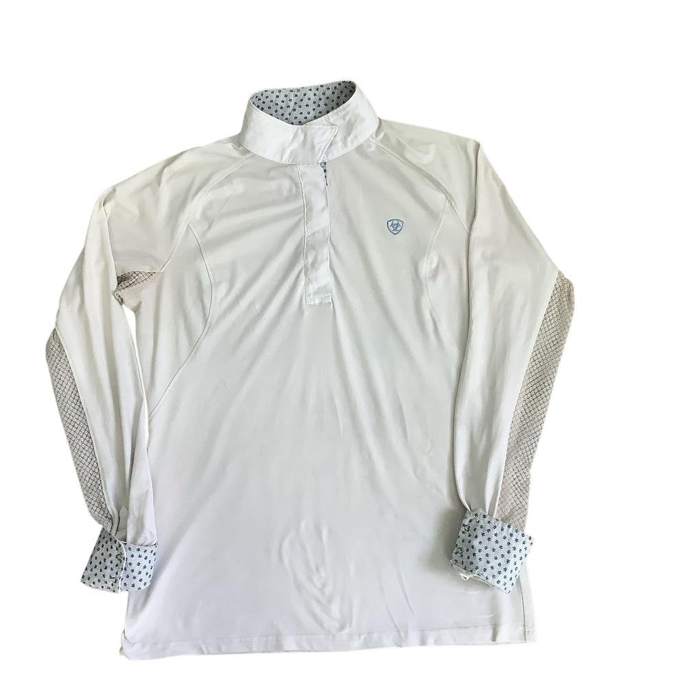 Ariat Pro Series Equestrian Show Shirt  Mesh Long Sleeve Women Medium